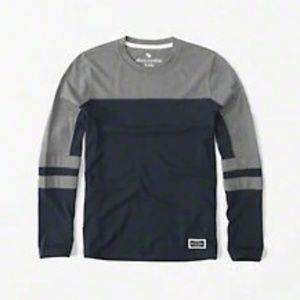 2 Abercrombie Kids Boys varsity long-sleeve tee